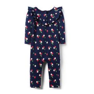 Janie and Jack Cherry Resort Romper 6-12 Months